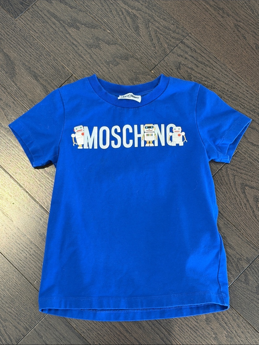 Moschino kids blue graphic tshirt 4Y
